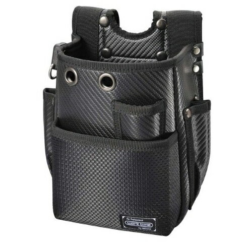 腰袋2段 ブラック WT-11BK