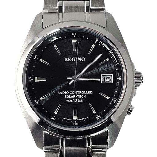 シチズン CITIZEN レグノ REGUNO 腕時計 電波ソーラー ブラック シルバー KL3-111-53 シチズン CITIZEN レグノ REGUNO 腕時計 電波ソーラー ブラック シルバー KL3-111-53
