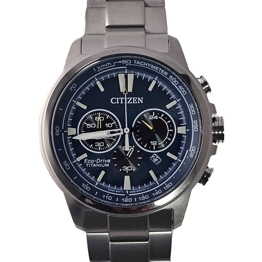 シチズン CITIZEN 腕時計 シルバー ブレスレット クロノグラフ メンズ エコドライブ 新品 CA4570-88L