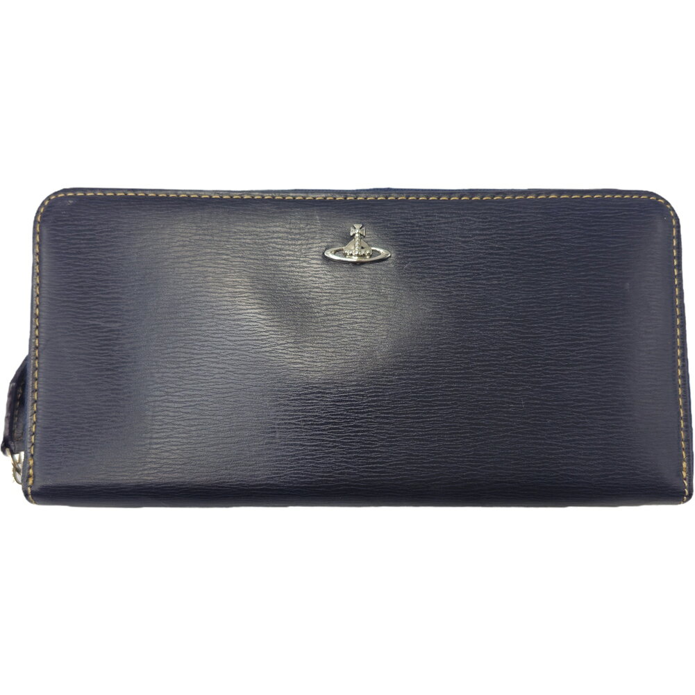 Other - Vivienne Westwood ヴィヴィアンウエストウッド ラウンドファスナー長財布 ネイビー K50730-3 アウトレット