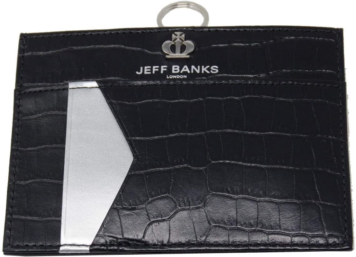 Jeff Banks ジェフバンクス IDホルダー パスケース P22210 ブラック 新品