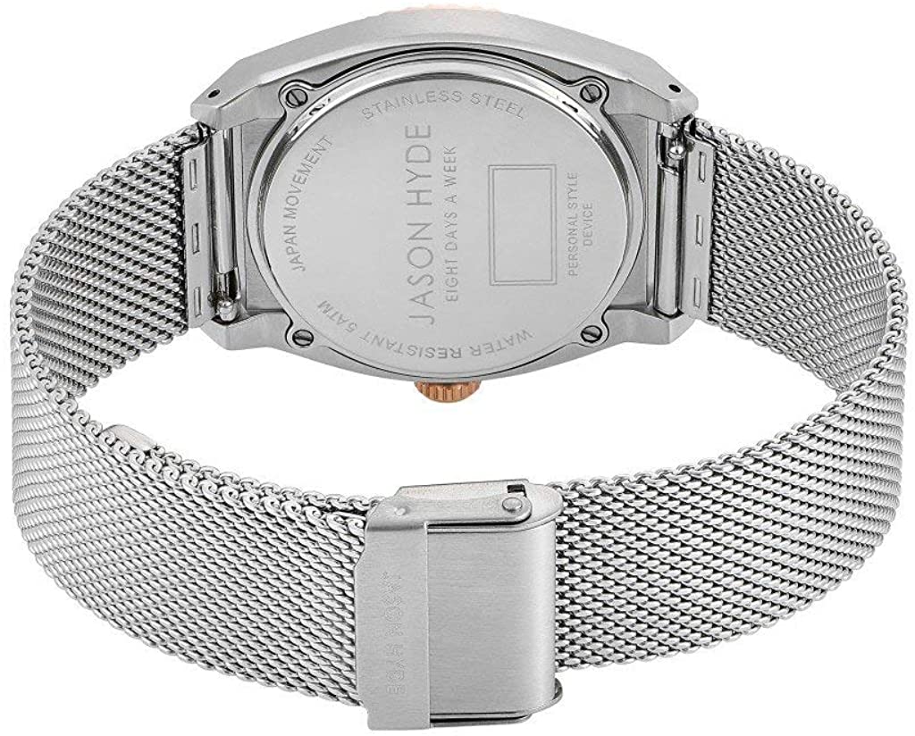 JASON HYDE ジェイソン・ハイド 腕時計 メンズ アンバー Amber シルバーメッシュ シルバー×ベージュ JH20020
