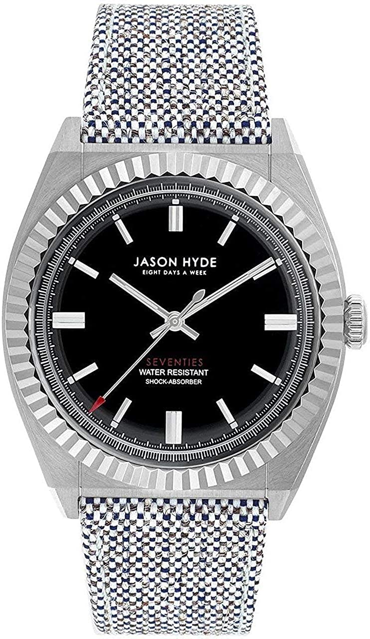Rakuten - JASON HYDE ジェイソン・ハイド 腕時計 メンズ ウノ UNO オーガニックウール シルバー×ブラック JH10002
