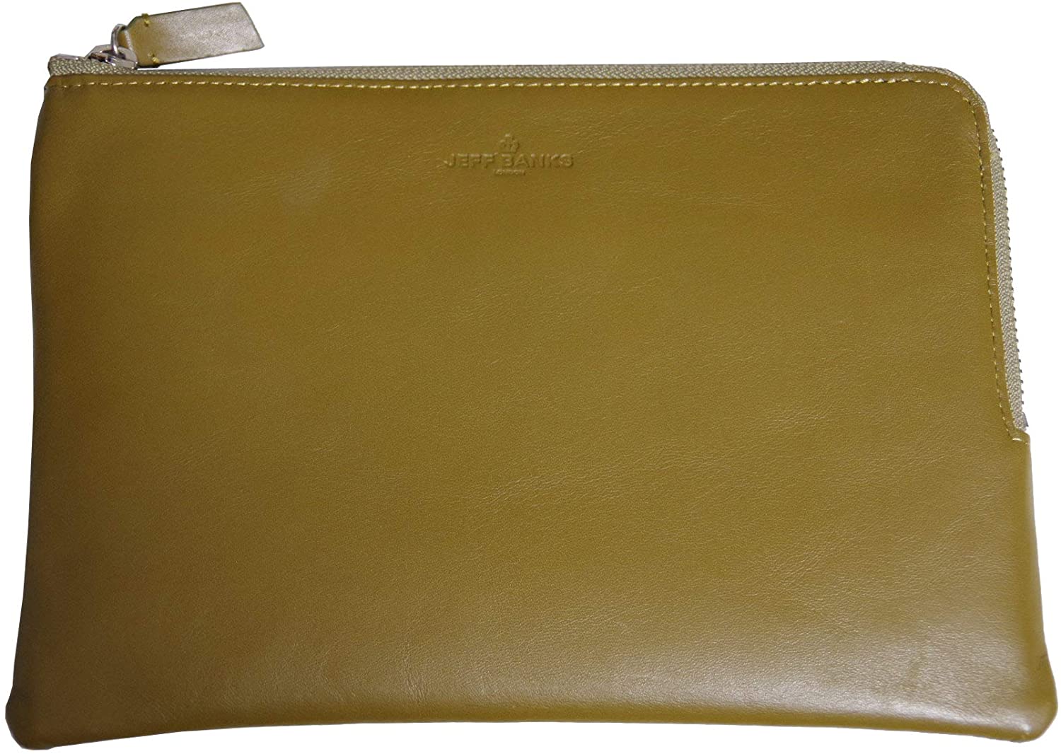 Jeff Banks ジェフバンクス ポーチ 小物入れ B13154 カーキ 新品