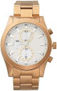 キャサリン ハムネット ビジネス腕時計 メンズ キャサリンハムネット 腕時計 KATHARINE HAMNETT ホワイト×ピンクゴールド クロノグラフ II