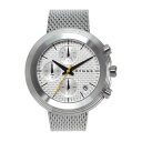 HYGGE ヒュッゲ 腕時計 クロノグラフ ホワイト シルバー ミラネーゼ メッシュ メンズ セイコー 2312 MESH／WHITE DIAL