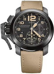 グラハム 腕時計（メンズ） グラハム GRAHAM 腕時計 クロノファイター オーバーサイズ ブラックサハラ 自動巻き メンズ 2CCAU.B02A.T13N