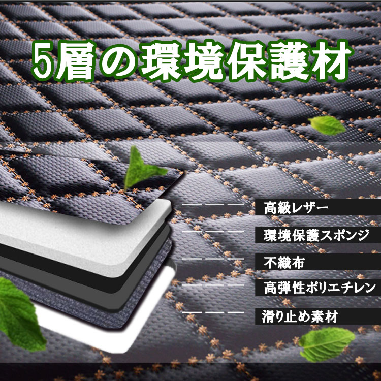 【送料無料】日野 プロフィア レザーマット グランドプロフィア 17プロフィア 運転席 助手席 セット トラックマット H04.07〜 現行 オーダー オリジナル 3