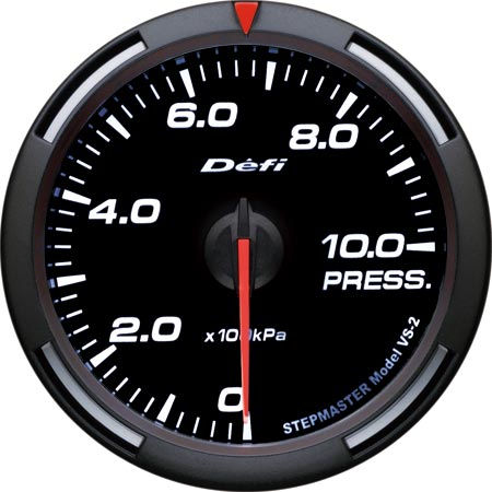 Defi　Racer Gauge　60Φ　圧力計 ※商品在庫は常に流動的な為、欠品などにより納品にお時間を頂く場合があります。 お急ぎの場合は上記「 商品についてのお問い合わせ 」で納期のご確認をお願いします。 カラーはブルーモデル、レッドモデル、ホワイトモデルの3種類ありますので購入時に選択をお願いします。 こちらの圧力計は油圧計又は燃圧計として使用出来ます。 こちらの商品はLinkシステムではありませんのでコントロールユニットには接続できません。（単独作動商品です。） 送料は無料です。（沖縄、離島の場合は追加送料が掛かります。） 商品の詳細に関してはDefiメーカーホームページにてご確認お願いします。 オプションパーツ フィッティングKIT オイルブロック 水温センサーアタッチメントIGN ONで目覚める自発光式メーター（IGN OFF時に指針が見えるタイプ） STS26Aステッピングモーター採用 Defi専用開発した高輝度LEDを採用した美しく均一な照明 稲妻のように光るフラッシュセレモニーによるオープニング/エンディングモード採用 オープニングモード中に配線の断線・ショートを診断 (a)断線診断：誤配線やセンサーの故障、ハーネスの断線があった場合にメーターの250度から260度の間を指針が動きます。 (b)ショート診断：センサーやセンサーハーネスがショートしている場合にメーターの10度から20度の間を指針が動きます。 最大振れ角270度で高い視認性確保 ユニットレスで単独接続 専用取付台とメーターホルダー付属（タコメーターはインジケーターとスイッチ付属） 赤い三角マークをワーニング等の目安として使用できるレギュラーポジションベゼル付属 　 ワーニングの目安などに▼印を設定することが可能です。 ※ホワイト・レッド・ブルーの照明色の切り換えはできません。