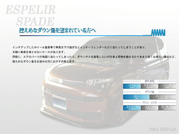 エスペリア　ダウンサス （車種）：サンバーバン（型式）：S331B（適用）：AWD ターボ / VCターボ　DOWNSUS（エンジン型式）：KF（年式）：H24/4〜