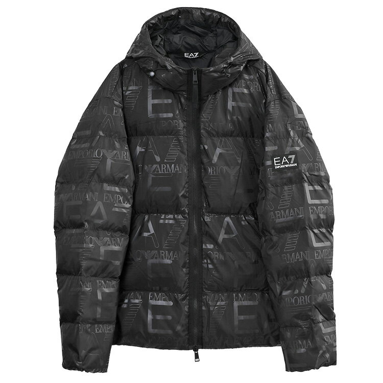 エンポリオ アルマーニ EMPORIO ARMANI EA7 パデッドジャケット オールオーバーロゴプリント 7M000697-AF15969-UC001【新作】