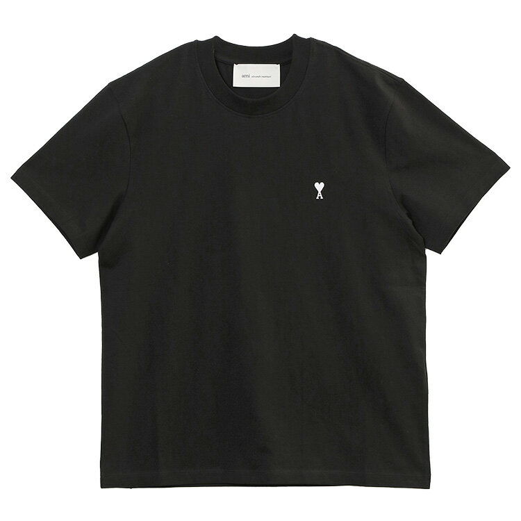 樂天商城 - アミ AMI Paris Ami De Coeur Tシャツ HTS346.724-045：ブラック【新作】