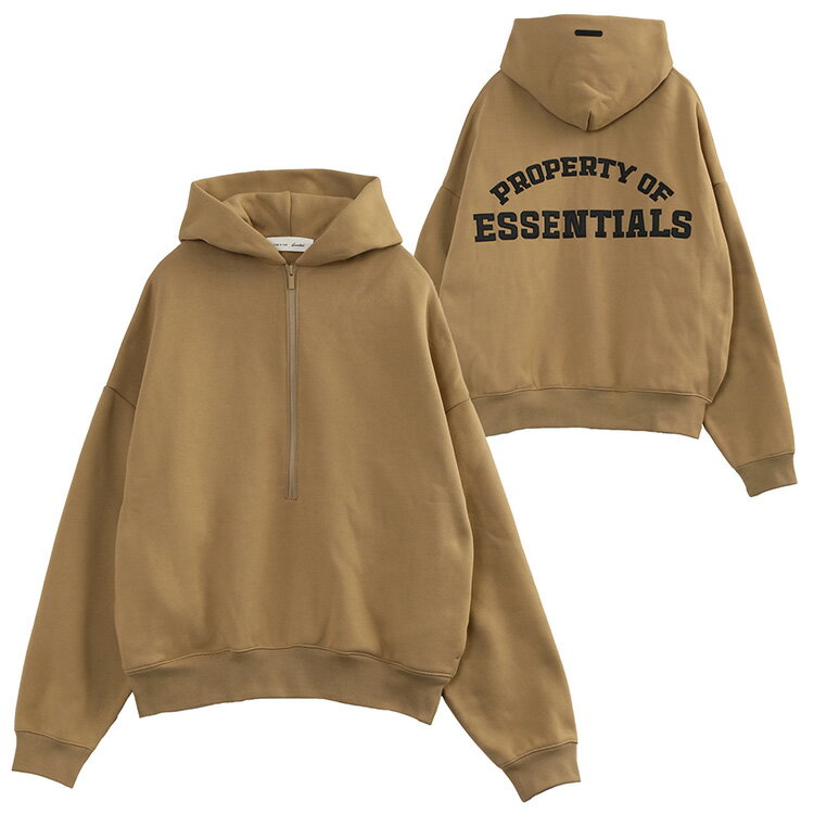Rakuten - フィア オブ ゴッド Fear of God ESSENTIALS Property Lounge Half Zip Hoodie 192SP266913F-DUNE【新作】