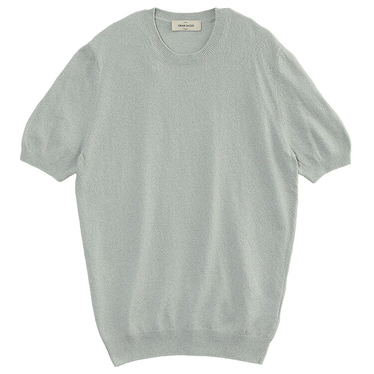Rakuten - グランサッソ Gran Sasso パイルTシャツ 57152-22106-050：グレー【新作】
