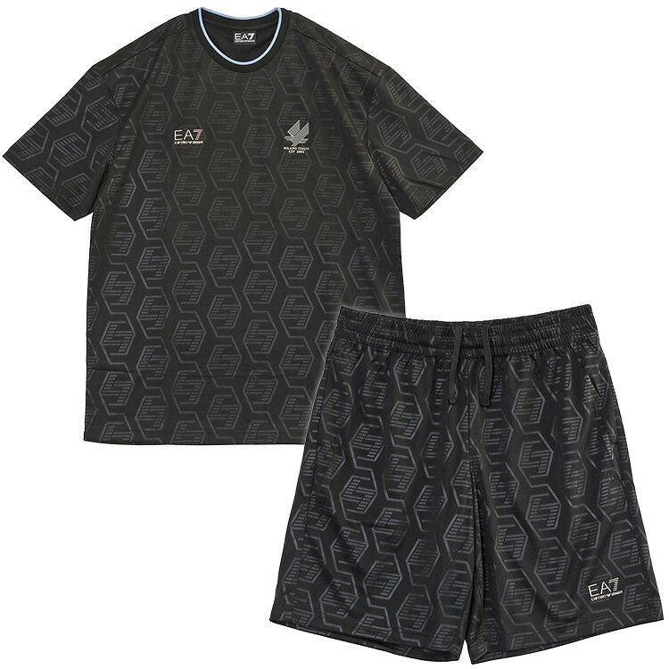 エンポリオ アルマーニ EMPORIO ARMANI EA7 セットアップ Soccer ジャージーTシャツ＆ショートパンツセット 7M001304-AF13537-UC001【新作】