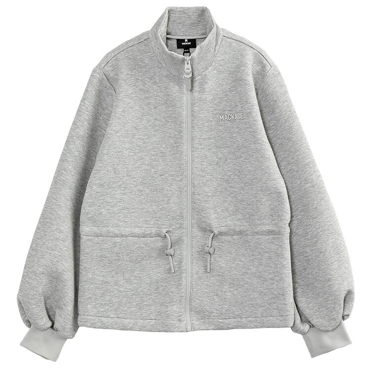 マッカージュ MACKAGE レディース ジャケット バルーンスリーブ 軽量 ダブルフェイスジャージー フルジップ FINOLA-Z-LIGHT GREY MIX