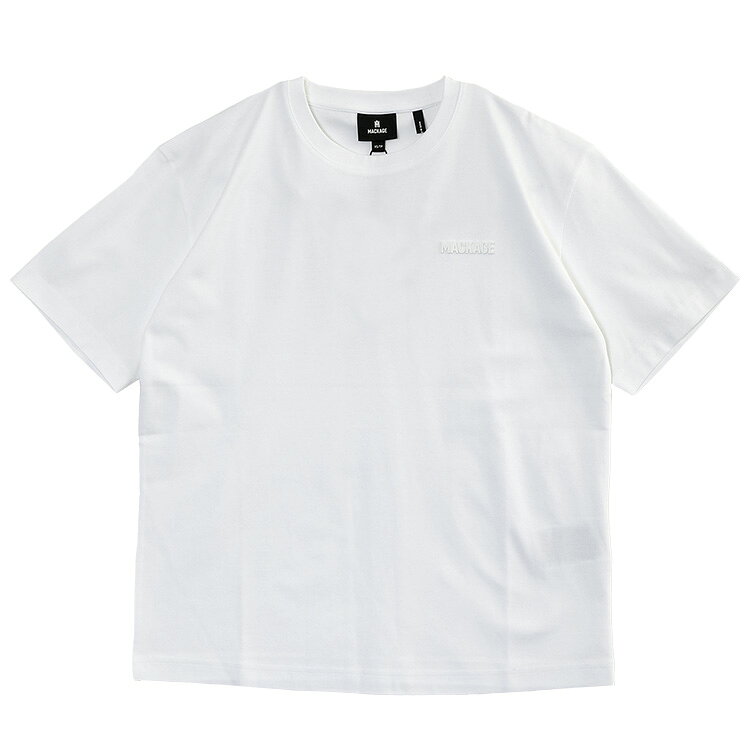 Rakuten - マッカージュ MACKAGE シリコンロゴ入りTシャツ TEE-W-WHITE【新作】