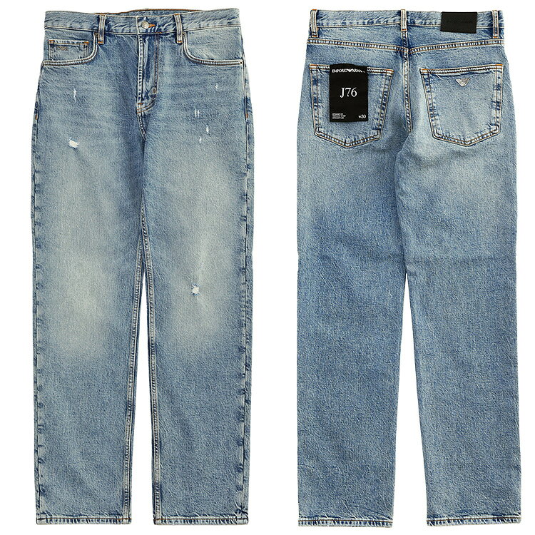 エンポリオ アルマーニ EMPORIO ARMANI ストレートフィット ノーマルウエストジーンズ EM000763-AF25398-MB003