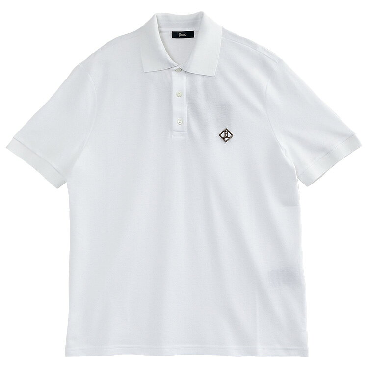 ヘルノ HERNO ポロシャツ コットンピケ JPL00135U-54005-1000_BIANCO