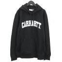 カーハート ダブリューアイピー Carhartt WIP パーカー フーディー UNIVERSITY I028958-8990_BLACK/WHITE