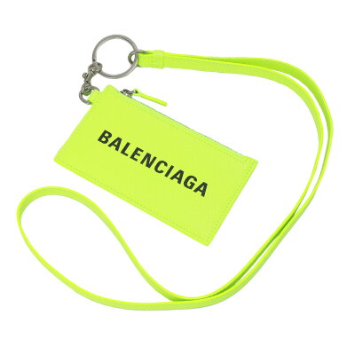 バレンシアガ BALENCIAGA ネックストラップ フラグメントケース ミニ財布 コインケース カードケース パスケース 594548-2UQ13-7260