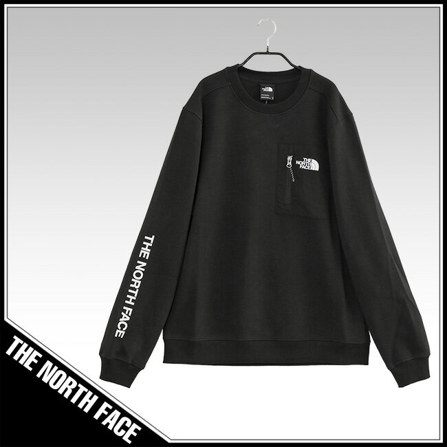 ザ ノースフェイス THE NORTH FACE ジップポケット テック スウェット NF0A5316 M TECH CREWNECK-WZY_TNF_BLACK_MULTI_COLOR【新作】