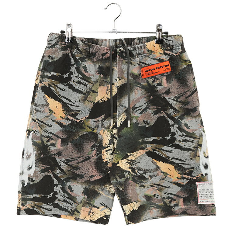 ヘロンプレストン HERON PRESTON ハーフパンツ SWEATSHORTS CAMO FLAMING HMCI007S22JER002-5901【新作】【SALE】