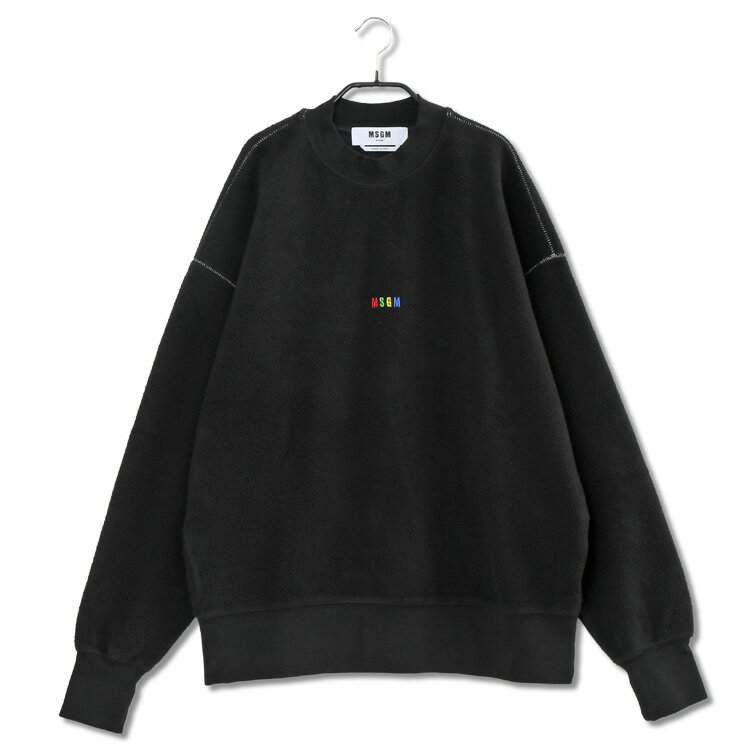 エムエスジーエム トレーナー メンズ エムエスジーエム MSGM スウェット Reverse style rainbow micro-logo 3340MM179-227585-99【新作】