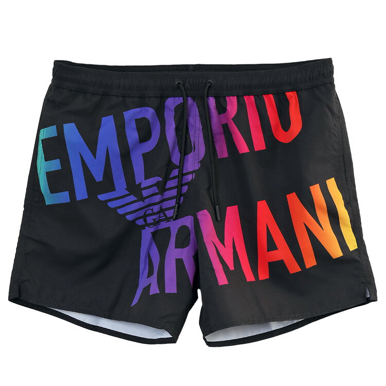 エンポリオアルマーニ EMPORIO ARMANI 水着 スイムトランクス 再生ファブリック製 ドローストリング＆ボールドロゴ 211740-3R424-22121【新作】