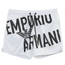 エンポリオアルマーニ EMPORIO ARMANI 水着 スイムトランクス 再生ファブリック製 ドローストリング＆ボールドロゴ 211740-3R424-93410【新作】