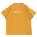 バーバリー Tシャツ メンズ バーバリー BURBERRY ロゴプリント コットンジャージー Tシャツ 8065396-A4029_MARIGOLD【新作】