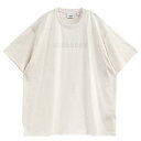 バーバリー BURBERRY ロゴプリント コットンジャージー Tシャツ 8068709-A4187_OATMEAL_MELANGE【新作】