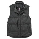 カナダグース CANADA GOOSE ガーソン ダウンベスト ウール GARSON VEST WOOL 4151M1-1160_CARBON_MELANGE【新作】