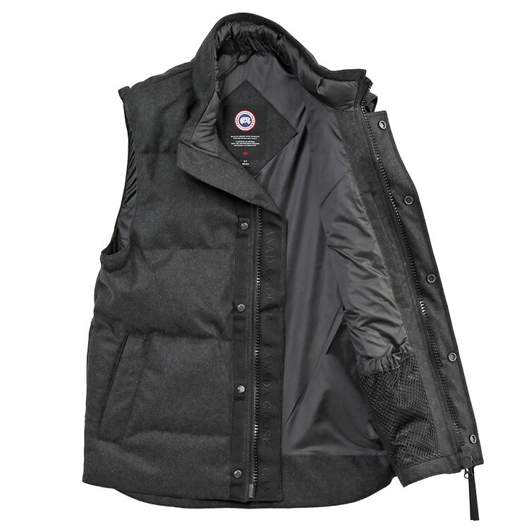 カナダグース CANADA GOOSE ガーソン ダウンベスト ウール GARSON VEST WOOL 4151M1-1160_CARBON_MELANGE【新作】 3