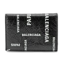 バレンシアガ BALENCIAGA 財布 Cash ミニウォレット Bal Paris Allover 594312-2AAOC-1097【新作】