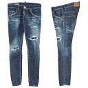 ディースクエアード DSQUARED2 ジーンズ Dark Ripped Wash Super Twinky Jeans S71LB1258-S30789-470【新作】