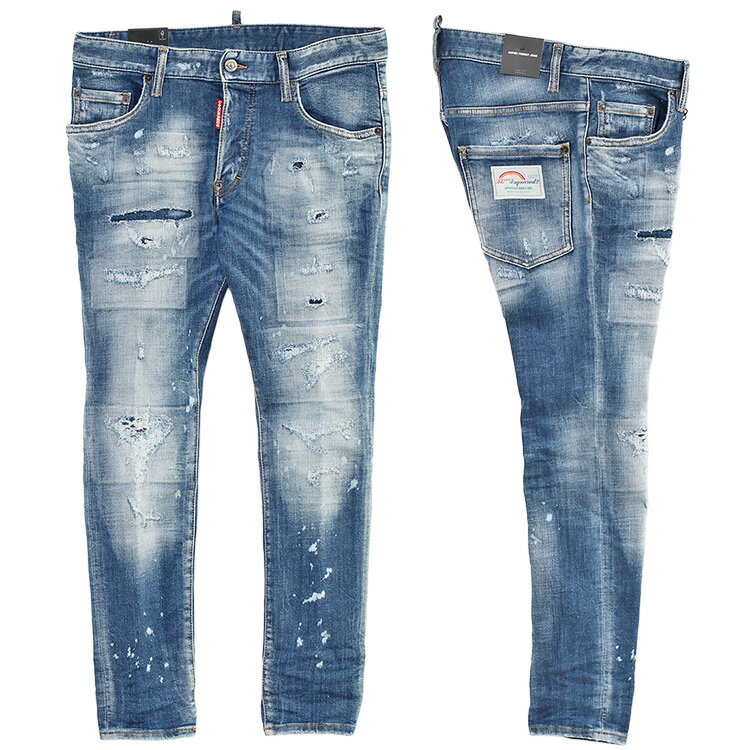 ディースクエアード DSQUARED2 ジーンズ MEDIUM MENDED RIPS WASH SUPER TWINKY JEANS S74LB1440-S30872-470【新作】