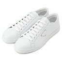 プラダ PRADA ブラッシュドレザー スニーカー 2EE376-3F0E-F0009_BIANCO【新作】