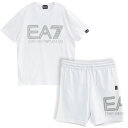 エンポリオアルマーニ EMPORIO ARMANI セットアップ Tシャツ ハーフパンツ 3DPT37-PJMUZ/3DPS76-PJSHZ-1100【新作】