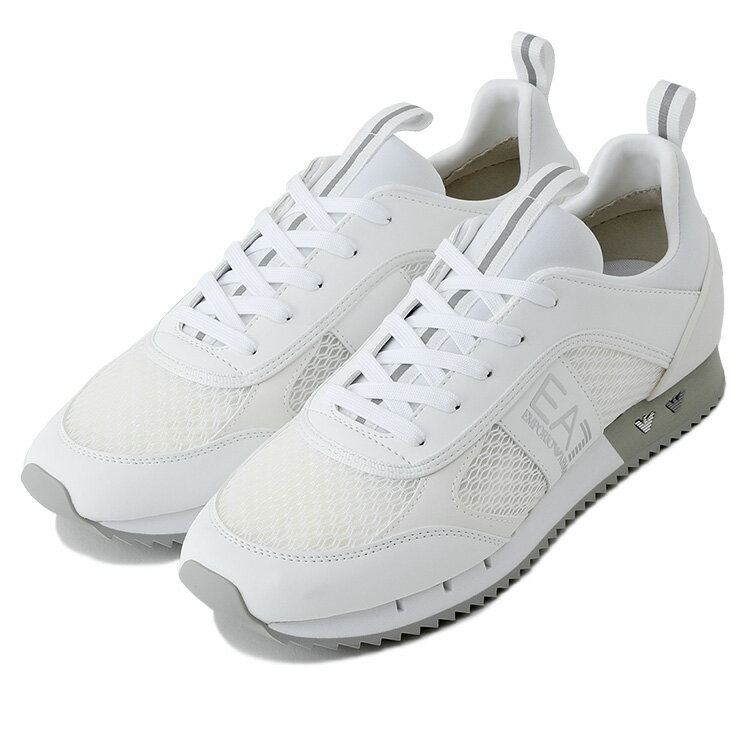 エンポリオアルマーニ EMPORIO ARMANI EA7 スニーカー メッシュ × フェイクレザー ランナー トレーナー X8X027-XK050-00175【新作】