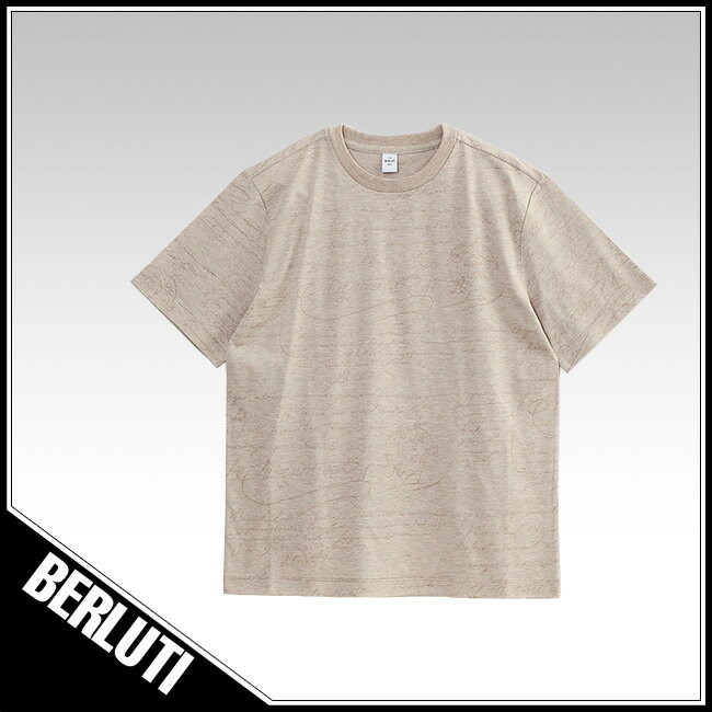 ベルルッティ BERLUTI スクリット ピケ Tシャツ R29JRS102-002-D56_BREEZY_BEIGE【新作】