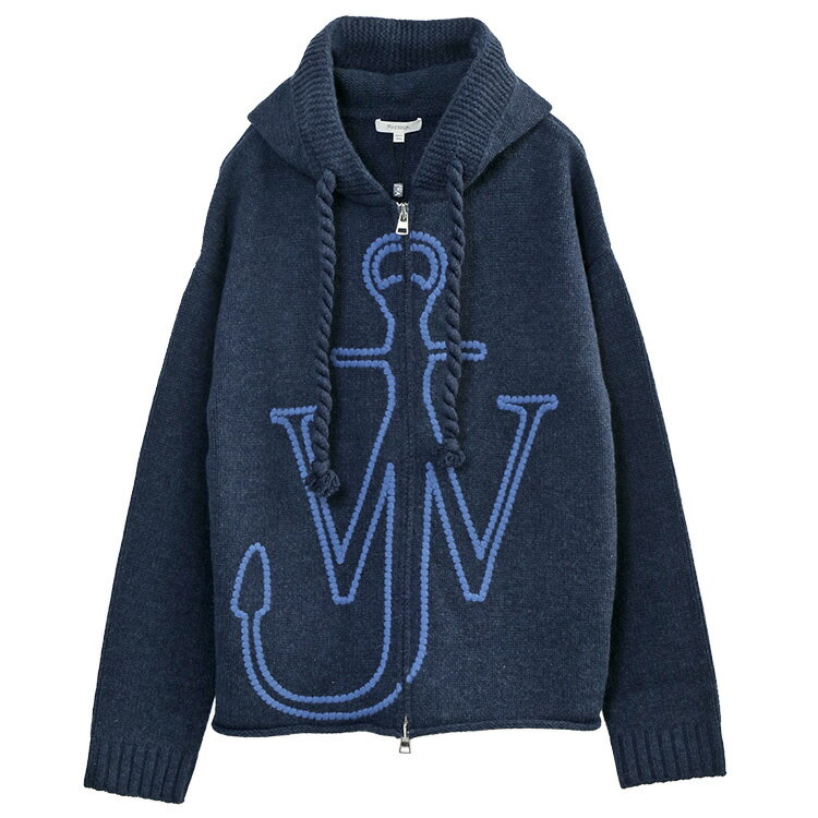 ジェイダブリューアンダーソン JW ANDERSON ANCHOR EMBROIDERY ZIPPED HOODIE KW1429-YN0412-768【新作】