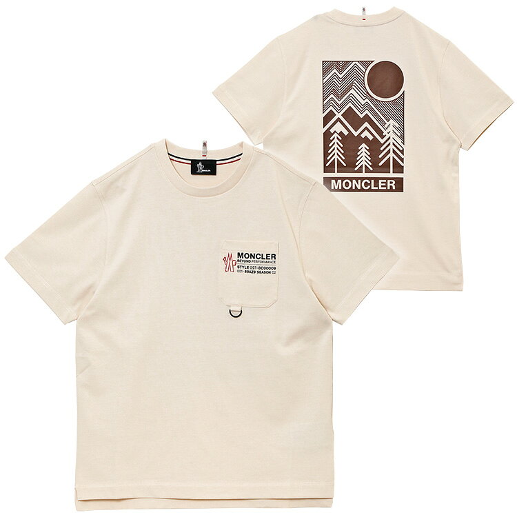 樂天商城 - モンクレール MONCLER GRENOBLE Tシャツ 8C000-09-89AZ9-034：アイボリー【新作】