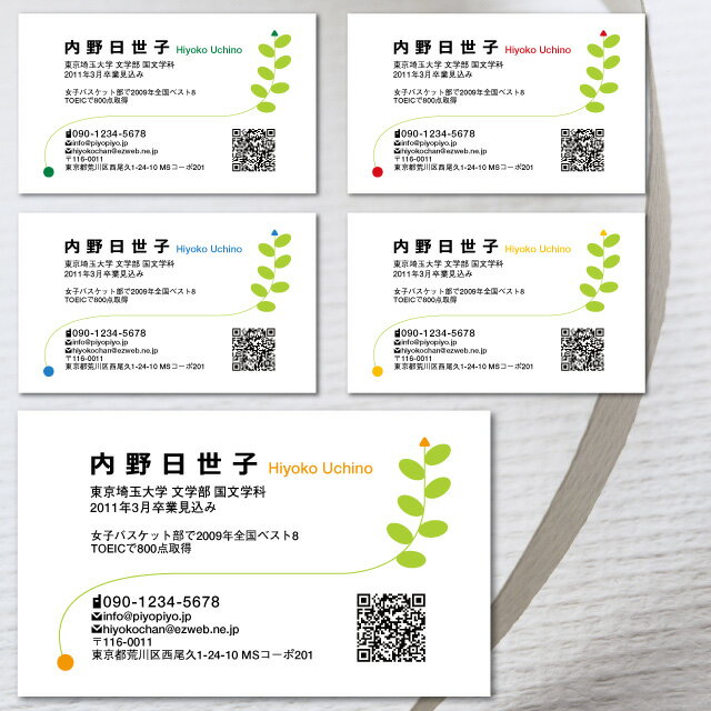 【送料無料】【名刺 作成】就活名刺-4 20枚【印刷 デザイン 制作】おしゃれ ギフト 就活 リクルート 特価 シンプル ビジネス 価格 お試し 両面(別料金)...