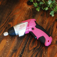 超カワ女性専用充電式小型電動ドライバーセット安全設計コンパクト女性用DIYツールブランド【DIYGirls】44pcsのパーツビットセットLEDライトクラッチ機能付コードレス電動ドリル初心者
