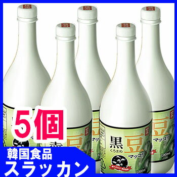 【楊州】【マッコリ-黒豆味1L (5個)】韓国...の紹介画像2