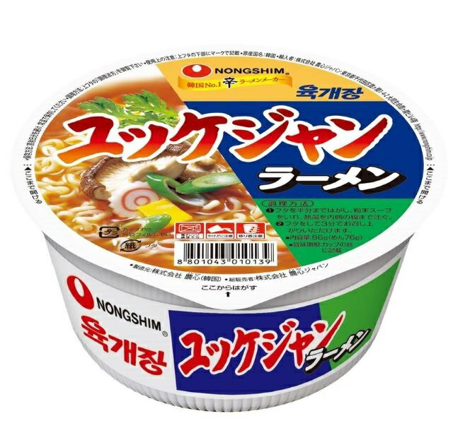 農心 ユッケジャン カップラーメン 少 86gx...の商品画像