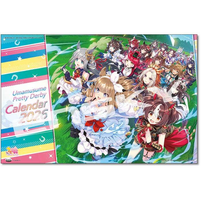 2026年カレンダー アニメ ウマ娘 プリティーダービー 壁掛け 2025年9月27日発売