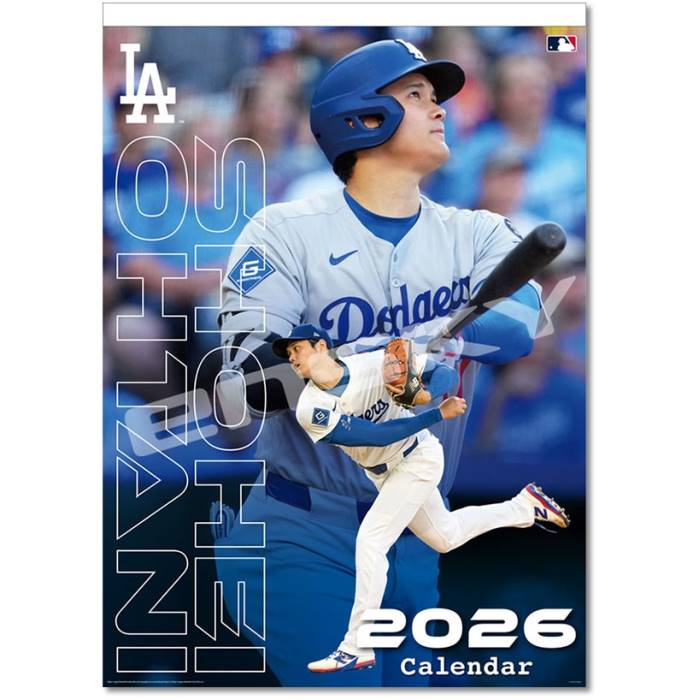 2026年カレンダー スポーツ 大谷翔平 壁掛け 2025年10月18日発売