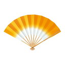色ボカシ扇子(両面同色)山吹(10本単位)※取寄商品(納期要確認)